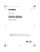 Yamaha DVD-S550 Instrukcja obsługi