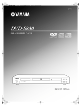 Yamaha DVD-S830 Instrukcja obsługi
