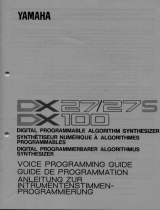 Yamaha DX27 instrukcja