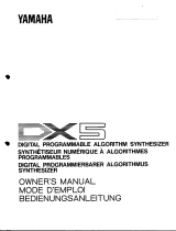 Yamaha DX5 Instrukcja obsługi