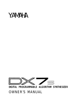 Yamaha DX7s Instrukcja obsługi