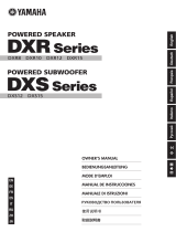 Yamaha DXR12 Instrukcja obsługi