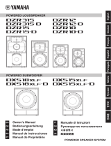 Yamaha DXS18XLF Instrukcja obsługi