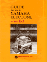 Yamaha E-3 Instrukcja obsługi