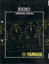 Yamaha E1010 Instrukcja obsługi