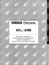 Yamaha EL-28 Instrukcja obsługi
