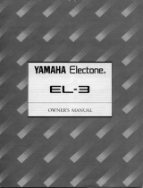 Yamaha EL-3 Instrukcja obsługi