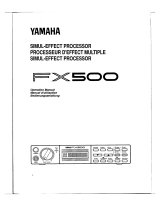 Yamaha FX500 Instrukcja obsługi