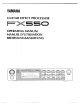 Yamaha DJ Equipment FX550 Instrukcja obsługi