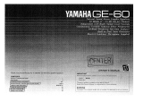 Yamaha GE-60 Instrukcja obsługi
