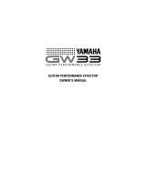 Yamaha GW33 Instrukcja obsługi