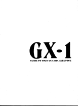 Yamaha GX-1 Instrukcja obsługi