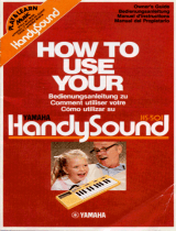Yamaha HandySound HS-501 Instrukcja obsługi