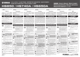 Yamaha HS850 Instrukcja obsługi