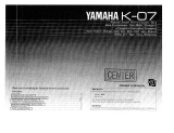 Yamaha K-07 Instrukcja obsługi