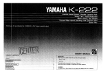 Yamaha K-222 Instrukcja obsługi