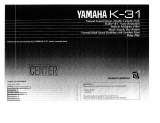 Yamaha K-31 Instrukcja obsługi