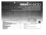Yamaha K-600 Instrukcja obsługi