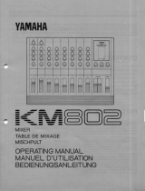 Yamaha KM802 Instrukcja obsługi