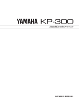 Yamaha KP-300 Instrukcja obsługi