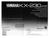 Yamaha KX-230 Instrukcja obsługi