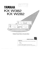 Yamaha KX-W382 Instrukcja obsługi