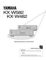 Yamaha KX-W582 Instrukcja obsługi