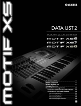 Yamaha Motif XS Karta katalogowa
