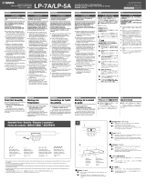 Yamaha LP-7A Assembly Instructions