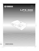 Yamaha LPX-500 Instrukcja obsługi