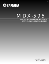 Yamaha MDX-595 Instrukcja obsługi