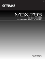 Yamaha MDX-793 Instrukcja obsługi