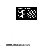 Yamaha ME-200 Instrukcja obsługi