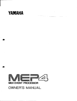 Yamaha MEP4 Instrukcja obsługi
