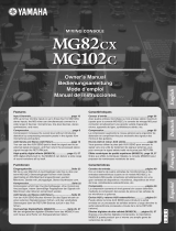 Yamaha mg 82 cx live mixer met 8 kanalen Instrukcja obsługi
