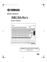 Yamaha MG16XU Instrukcja obsługi
