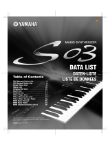 Yamaha S03SL Karta katalogowa