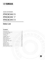 Yamaha MODX8 Karta katalogowa