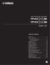Yamaha MOX8 Karta katalogowa