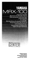Yamaha MRX-100 Instrukcja obsługi