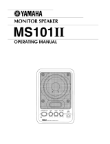 Yamaha MS101 II Instrukcja obsługi