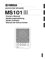 Yamaha MS101III Instrukcja obsługi