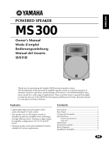 Yamaha MS300 Instrukcja obsługi