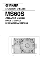 Yamaha MS60S Instrukcja obsługi