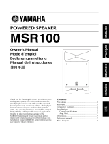 Yamaha MSR100 Instrukcja obsługi