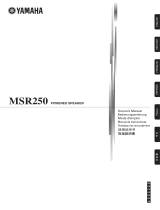 Yamaha MSR250 Instrukcja obsługi
