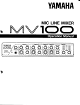 Yamaha MV100 Instrukcja obsługi
