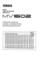 Yamaha MV1602 Instrukcja obsługi
