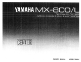 Yamaha MX-800 Instrukcja obsługi