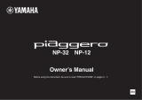 Yamaha Piaggero NP-12 Instrukcja obsługi